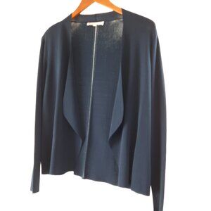Large Elegant Long Sleeve Royal Blue  Cardigan All Occasion Sweater